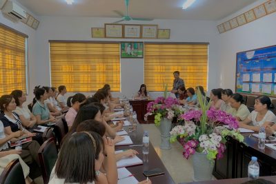 SINH HOẠT CHI BỘ TRƯỜNG MẦM NON KIM THANH SAU SÁP NHẬP 3 CHI BỘ THÀNH 1 CHI BỘ