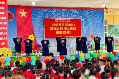 TỔ CHỨC CHƯƠNG TRÌNH “VUI TẾT THIẾU NHI 1/6 – CHIA TAY CÁC BÉ 5 TUỔI”