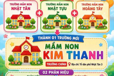 THÔNG BÁO VỀ VIỆC SÁP NHẬP CÁC TRƯỜNG MẦM NON TRÊN ĐỊA BÀN PHƯỜNG KIM THANH