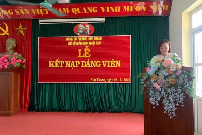 LỄ KẾT NẠP ĐẢNG VIÊN MỚI TẠI TRƯỜNG MẦM NON NHẬT TÂN